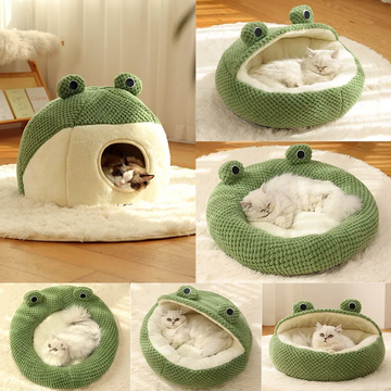 Warm Plush Frog Nest