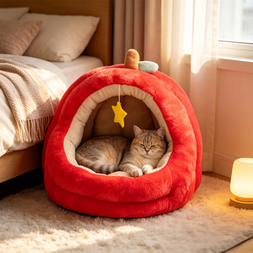 Semi-Enclosed Plush Bed